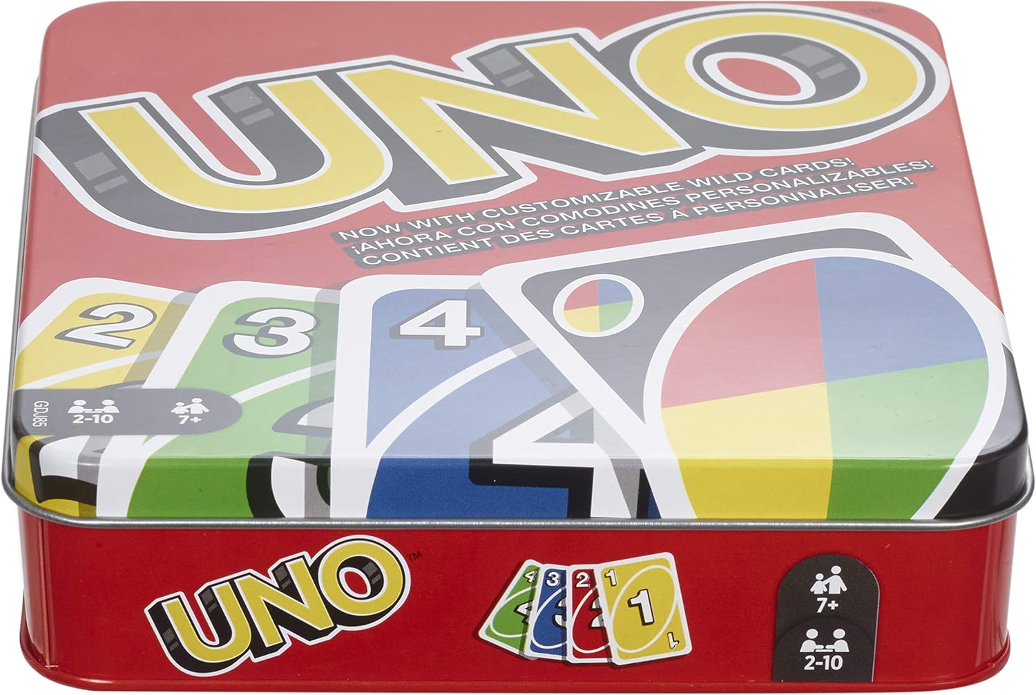 Mattel Games UNO Card Game in a Collectible Storage Tin for Kids, Adults, Families, Parties & Travel, 2 to 10 Players - Image 2
