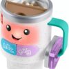 Fisher-Price Baby & Toddler Toy Laugh & Learn Coffee Mug Musical Activity with Lights & Educational Songs for Infants