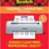 Scotch Thermal Laminating Pouches, 100 Count, Clear, 5 mil, Laminate Business Cards, Small Banners, Essays, Office or School Supplies, Fits Letter