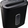 Basics 8-Sheet Cross Cut Paper Shredder and Credit Card Shredder - Black