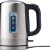 Basics Electric Stainless Steel Kettle for Tea and Coffee, BPA-Free, Fast Boiling,