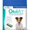 OraVet Dental Hygiene Chews for Small Dogs, Oral Care with Delmopinol, Vanilla Flavor