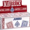 Maverick Jumbo Playing Cards 12 Pack, Large Print, Blue Deck, Bulk Playing Cards for Poker, Card Games, and Group Play