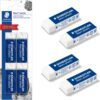 STAEDTLER Mars Plastic Vinyl Erasers (4-Pack), White Erasers for Clean & Precise Results - Latex-Free, Minimal Crumbling, Made in Germany