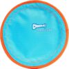 Chuckit! Paraflight Flying Disc Dog Toy - Water Floating Flyer - Durable Nylon Construction with Soft Rubber Edges